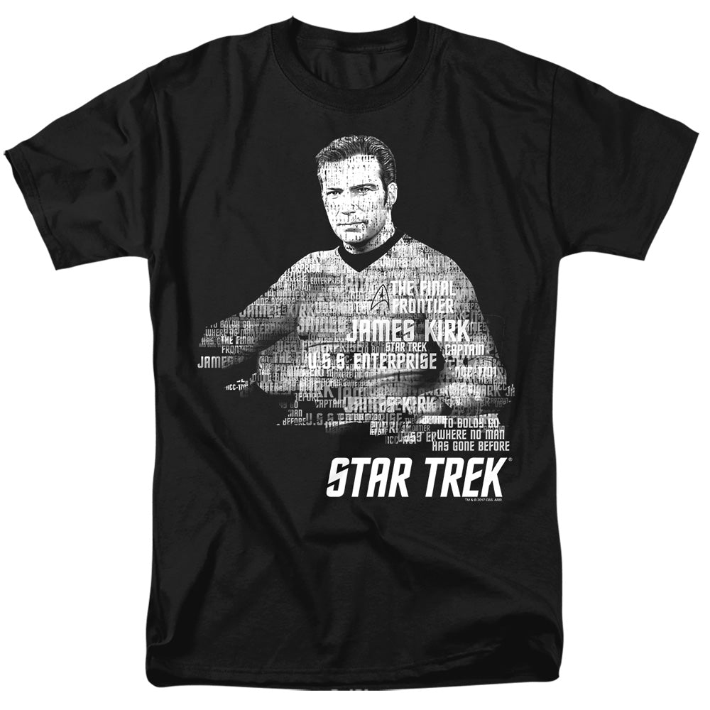 Star Trek - Kirk Words - Adult Unisex Short Sleeve T-Shirt - Black