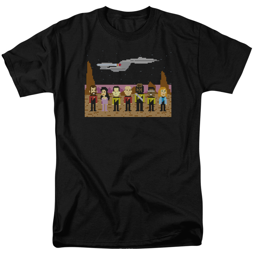 Star Trek - Tng Trexel Crew - Adult Unisex Short Sleeve T-Shirt - Black