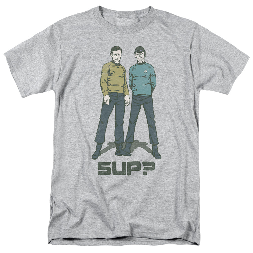 Star Trek - Sup - Adult Unisex Short Sleeve T-Shirt - Gray