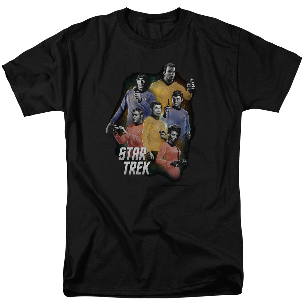 Star Trek - Galaxy Glow - Adult Unisex Short Sleeve T-Shirt - Black
