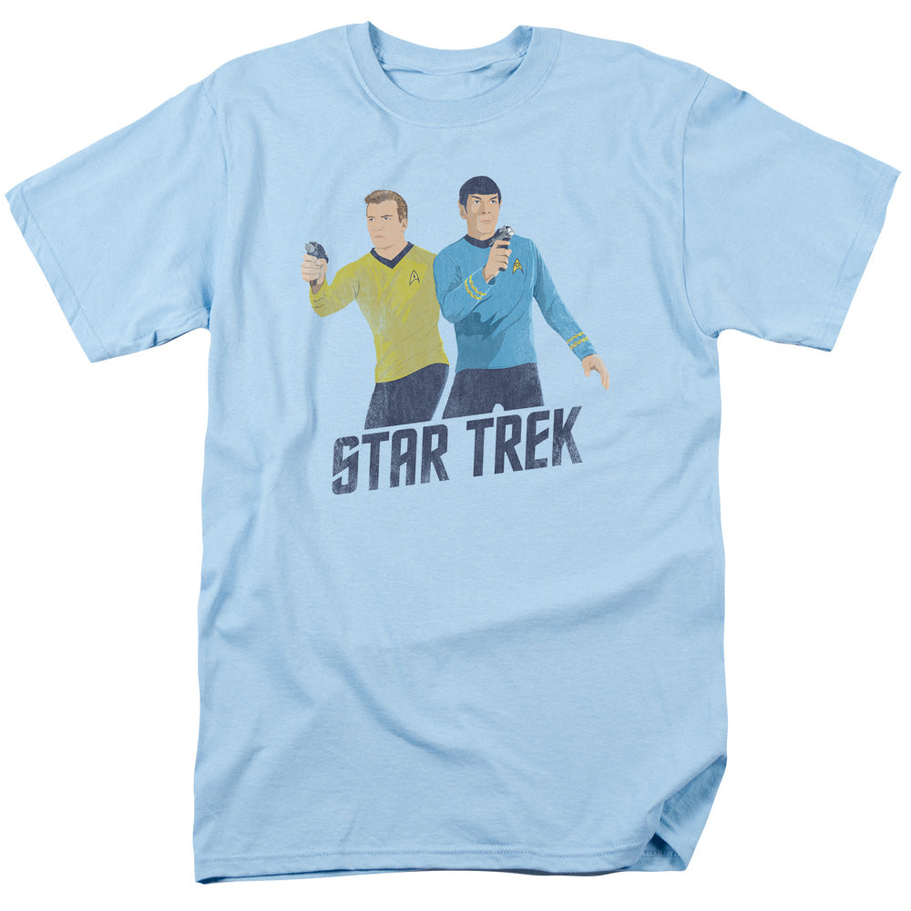Star Trek - Phasers Ready - Adult Unisex Short Sleeve T-Shirt - Blue