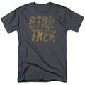 Star Trek - Schematic Logo - Adult Unisex Short Sleeve T-Shirt - Gray