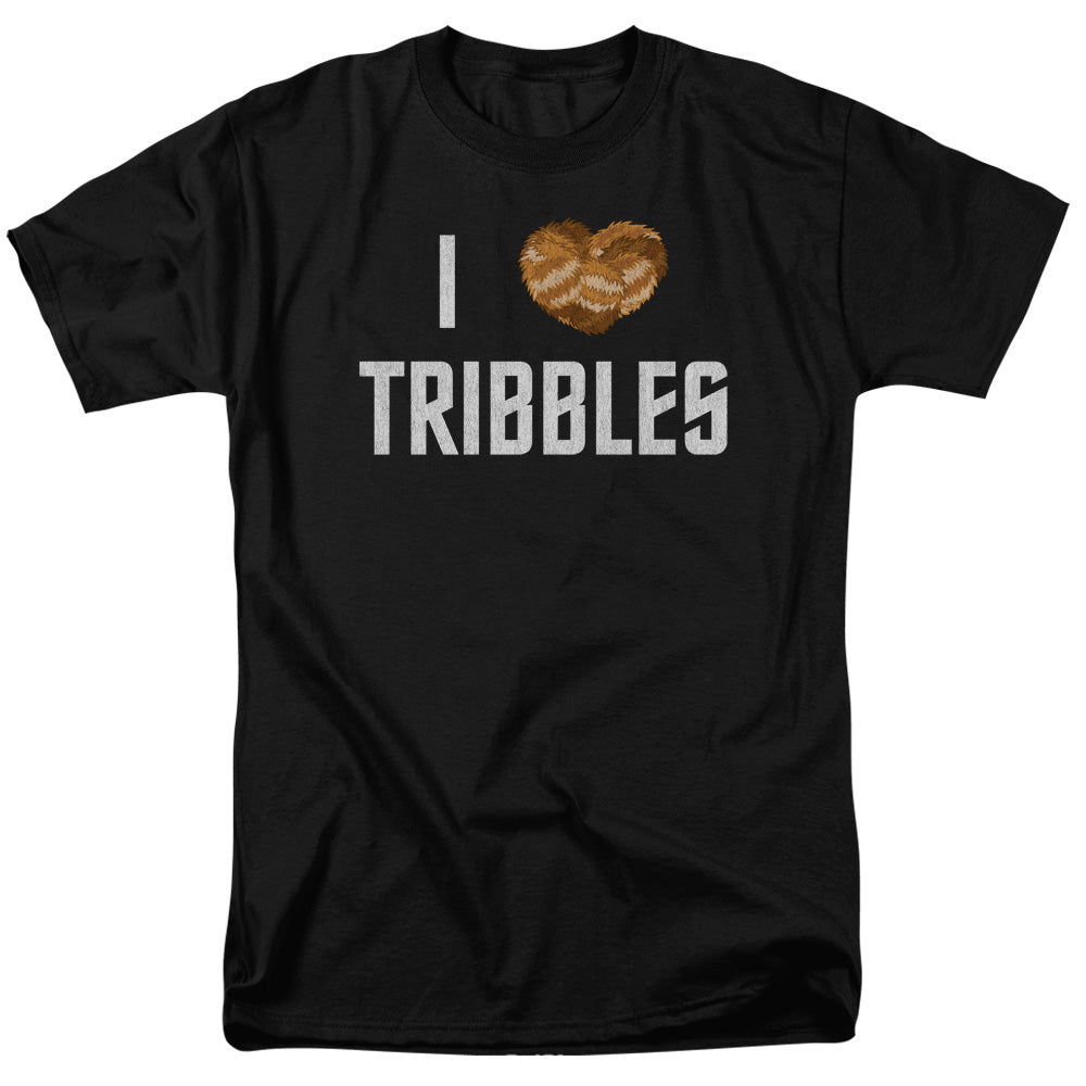 Star Trek - I Heart Tribbles - Adult Unisex Short Sleeve T-Shirt - Black