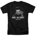 Star Trek - Shall We Begin - Adult Unisex Short Sleeve T-Shirt - Black