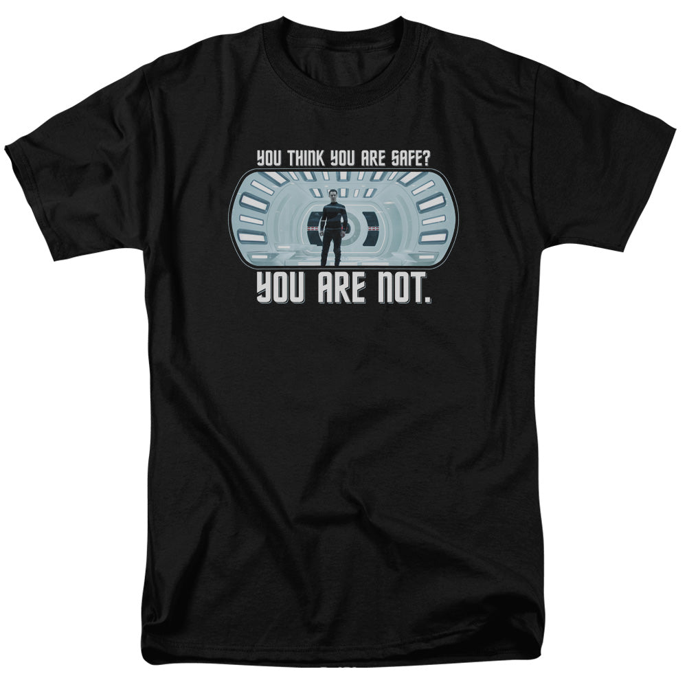 Star Trek - Not Safe - Adult Unisex Short Sleeve T-Shirt - Black