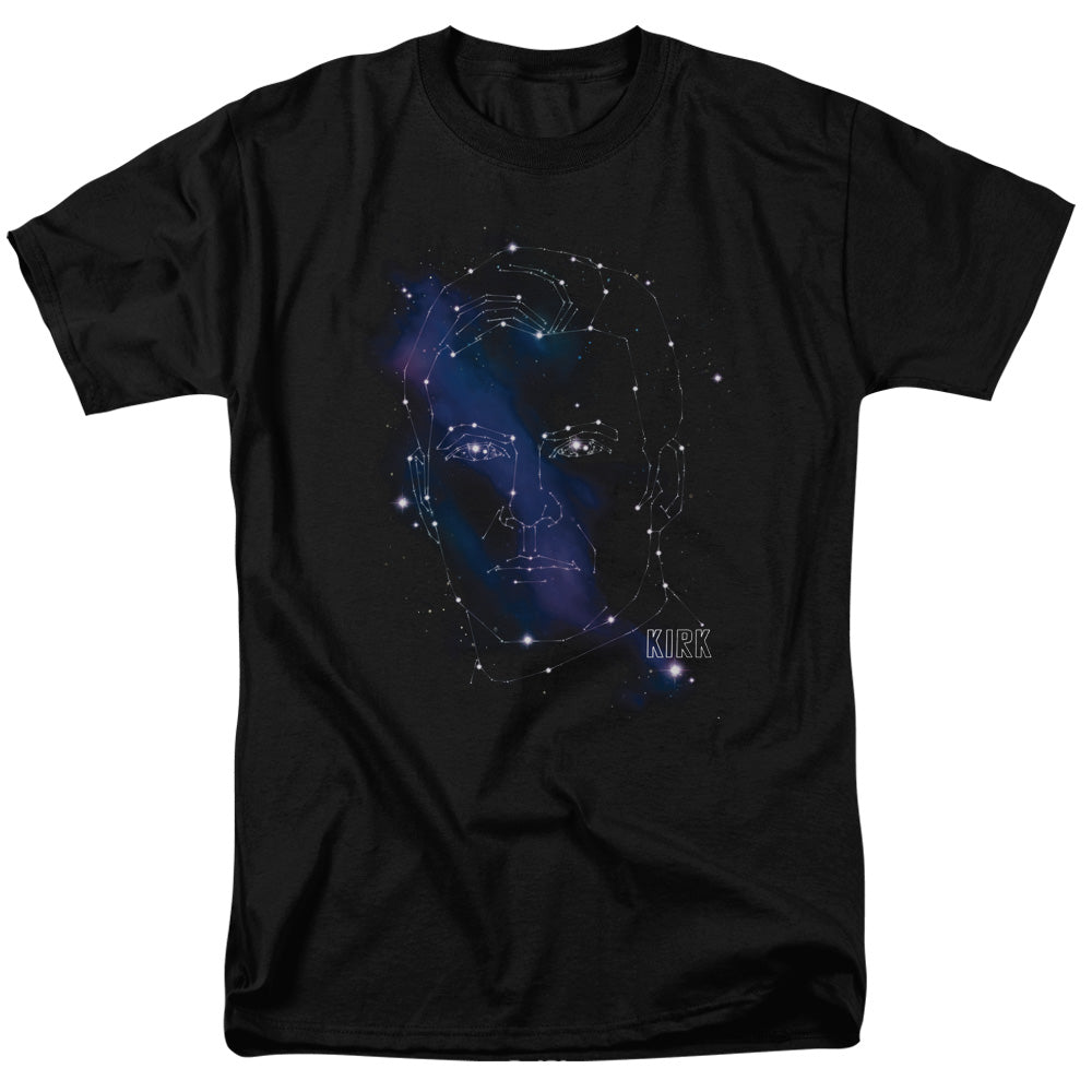 Star Trek - Kirk Constellations - Adult Unisex Short Sleeve T-Shirt - Black