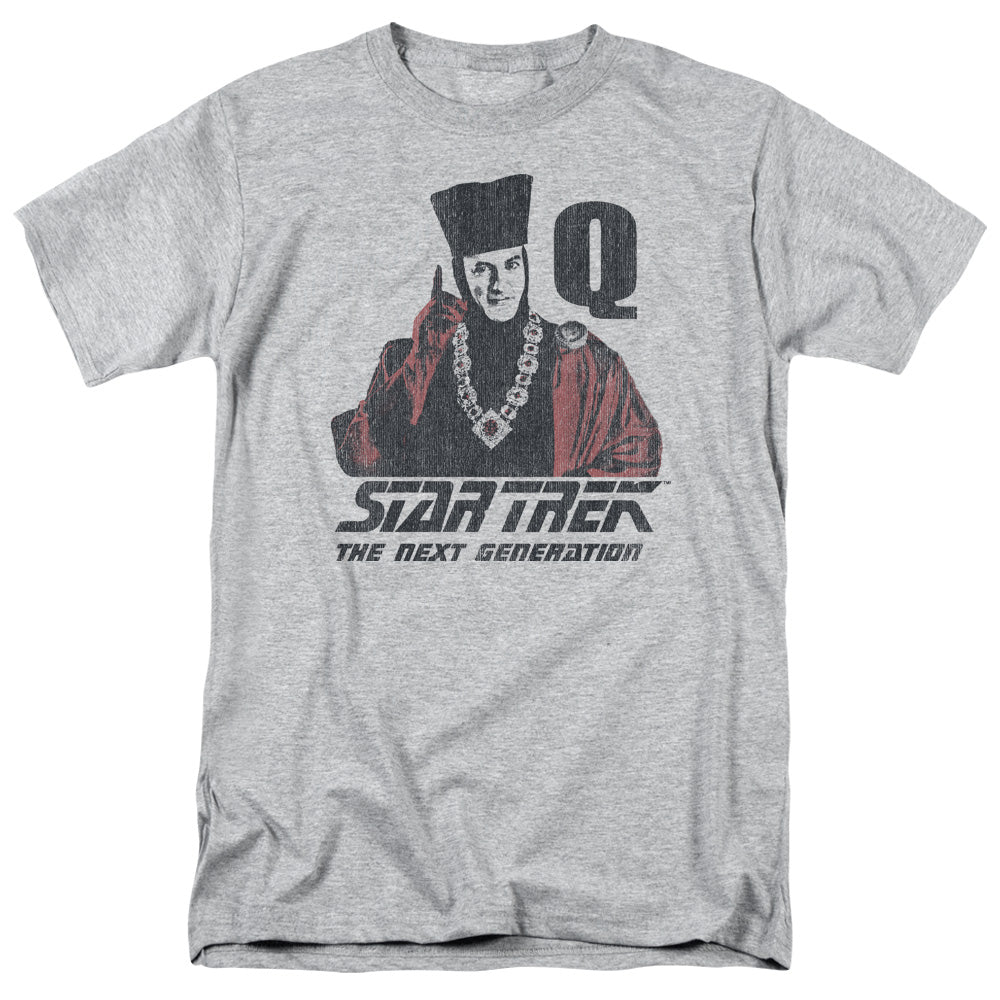 Star Trek - Q Point - Adult Unisex Short Sleeve T-Shirt - Gray