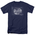 Star Trek - Bridge Prints - Adult Unisex Short Sleeve T-Shirt - Blue