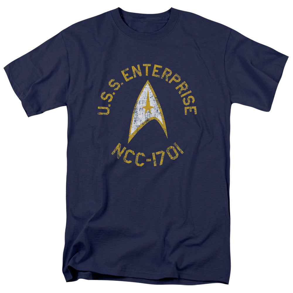 Star Trek - Collegiate - Adult Unisex Short Sleeve T-Shirt - Blue