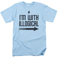 Star Trek - With Illogical - Adult Unisex Short Sleeve T-Shirt - Blue