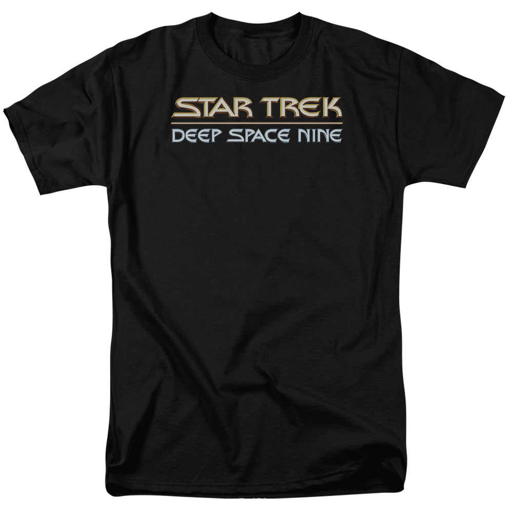Star Trek - Deep Space Nine Logo - Adult Unisex Short Sleeve T-Shirt - Black