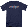 Star Trek - Multi Colored Logo - Adult Unisex Short Sleeve T-Shirt - Blue