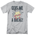 Mighty Mouse - Give Me A Break - Adult Unisex Short Sleeve T-Shirt - Gray