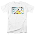 Mighty Mouse - Mighty Rectangle - Adult Unisex Short Sleeve T-Shirt - White