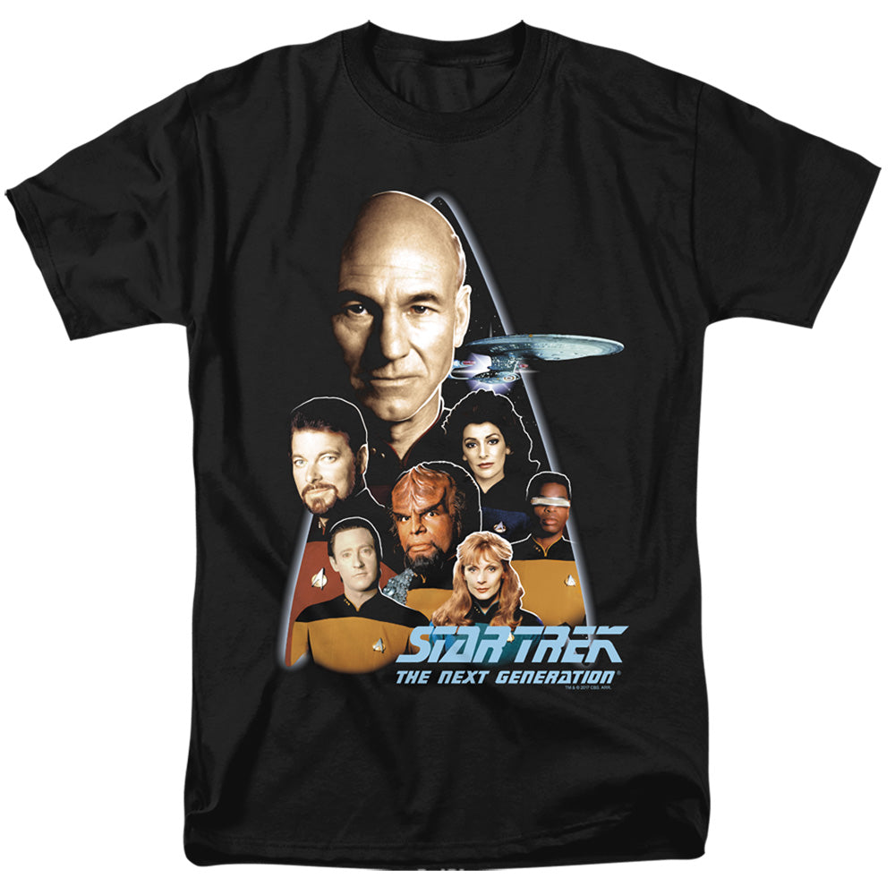 Star Trek - The Next Generation - Adult Unisex Short Sleeve T-Shirt - Black