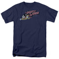 Mighty Mouse - Mighty Retro - Adult Unisex Short Sleeve T-Shirt - Blue