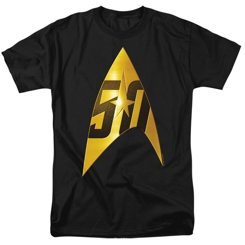 Star Trek - 50th Anniversary Delta - Adult Unisex Short Sleeve T-Shirt - Black