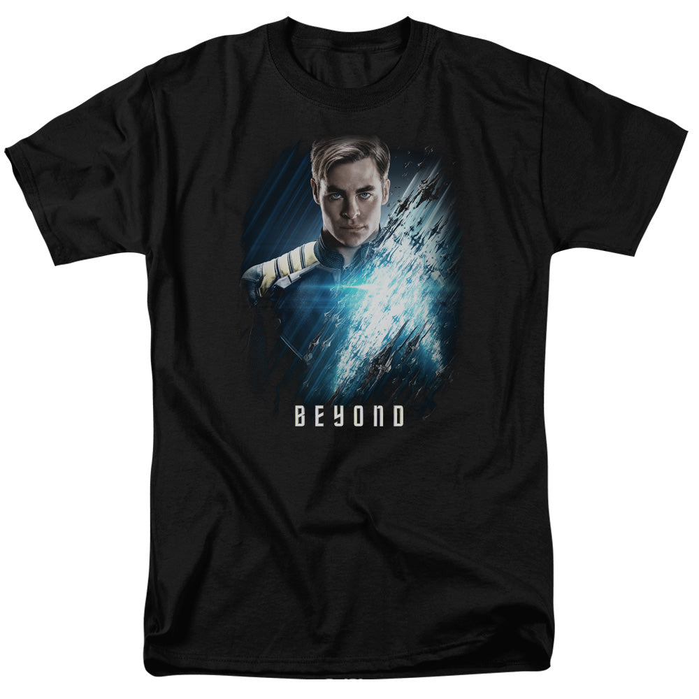 Star Trek Beyond - Kirk Poster - Adult Unisex Short Sleeve T-Shirt - Black