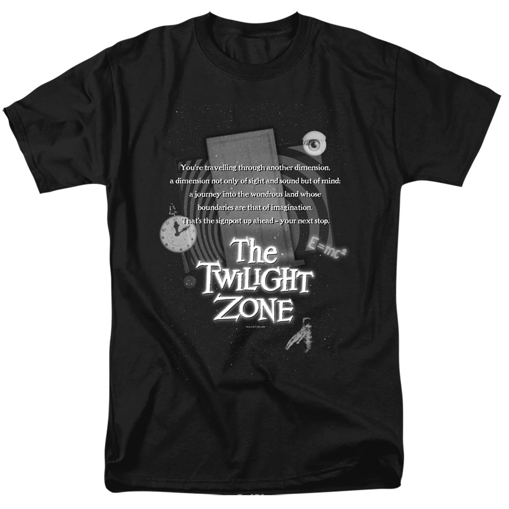 Twilight Zone - Monologue - Adult Unisex Short Sleeve T-Shirt - Black
