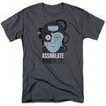 Star Trek - Assismilate Or Die - Adult Unisex Short Sleeve T-Shirt - Gray