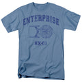 Star Trek - Enterprise Athletic - Adult Unisex Short Sleeve T-Shirt - Blue