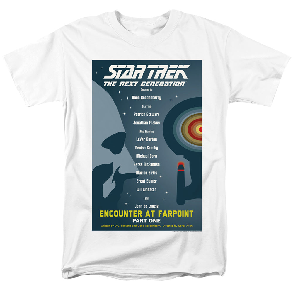 Star Trek - Tng Season 1 Episode 1 - Adult Unisex Short Sleeve T-Shirt - White
