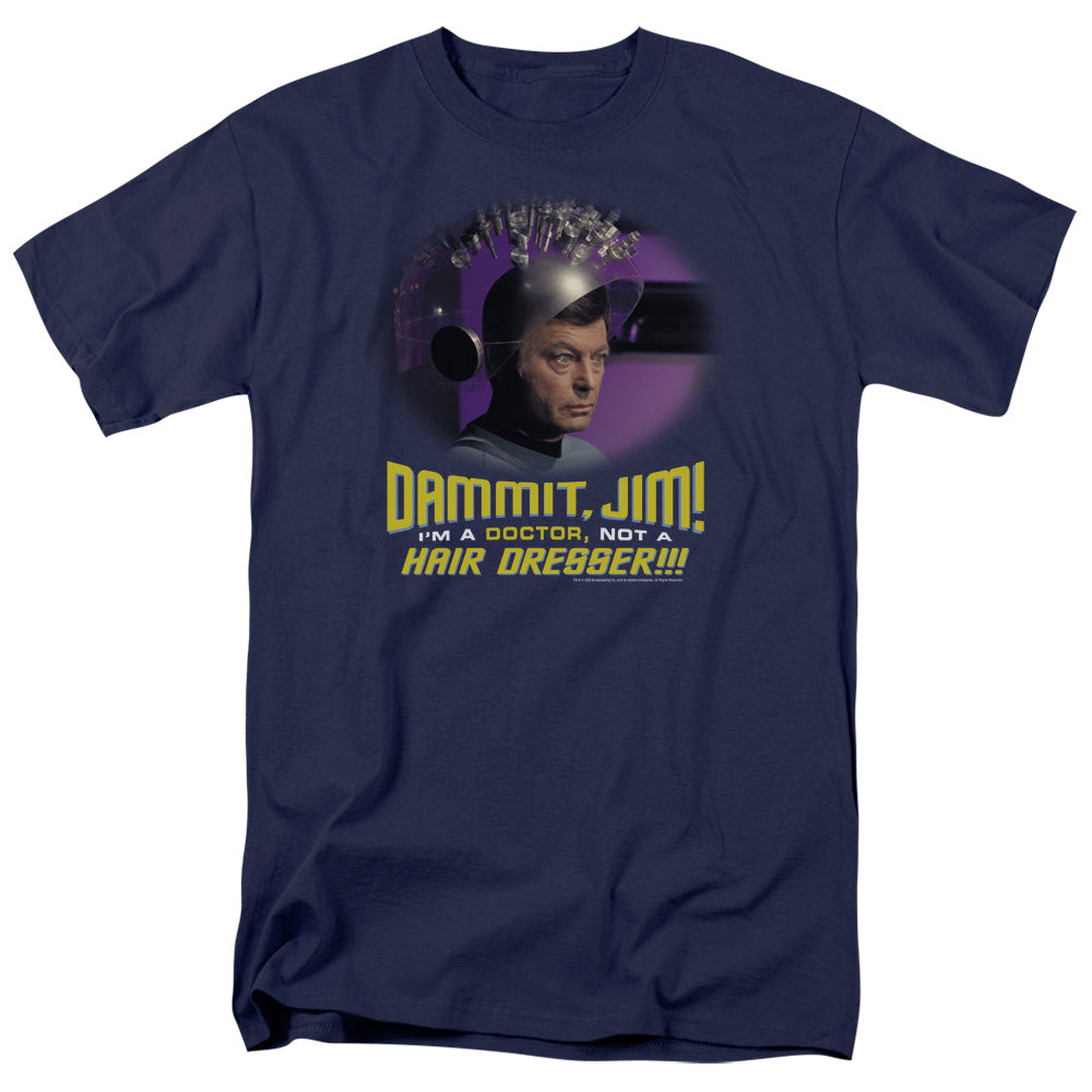 Star Trek - Not A Hair Dresser - Adult Unisex Short Sleeve T-Shirt - Blue