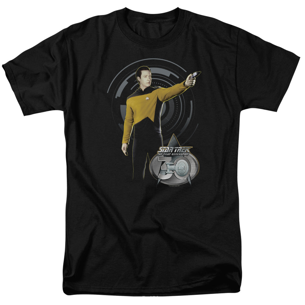Star Trek - Data 30 - Adult Unisex Short Sleeve T-Shirt - Black