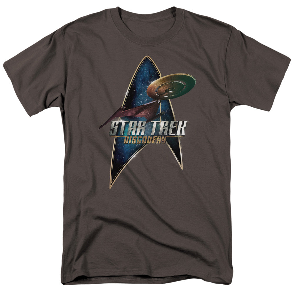 Star Trek Discovery - Discovery Deco - Adult Unisex Short Sleeve T-Shirt - Gray