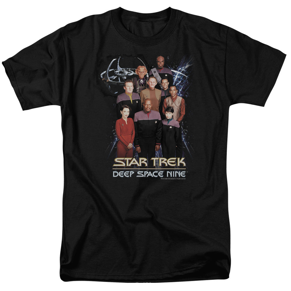 Star Trek - Ds9 Crew - Adult Unisex Short Sleeve T-Shirt - Black