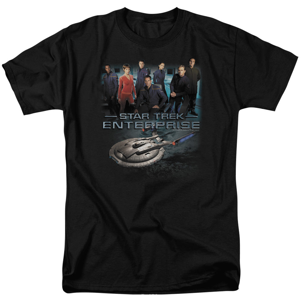 Star Trek - Enterprise Crew - Adult Unisex Short Sleeve T-Shirt - Black
