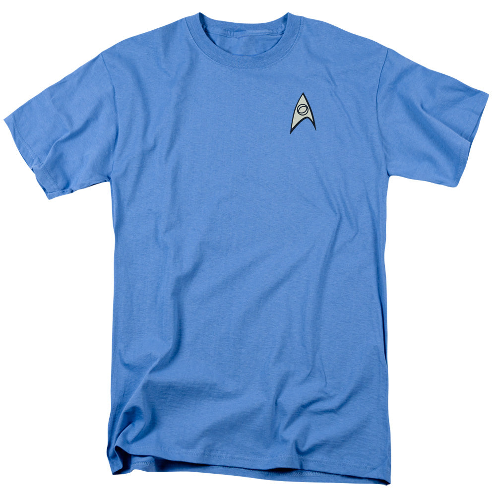Star Trek - Science Uniform - Adult Unisex Short Sleeve T-Shirt - Blue