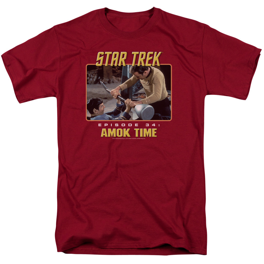 Star Trek: The Original Series - Amok Time - Adult Unisex T-Shirt - Red
