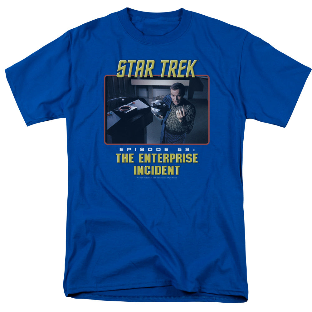 Star Trek: The Original Series The Enterprise Incident Adult Unisex T-Shirt Blue