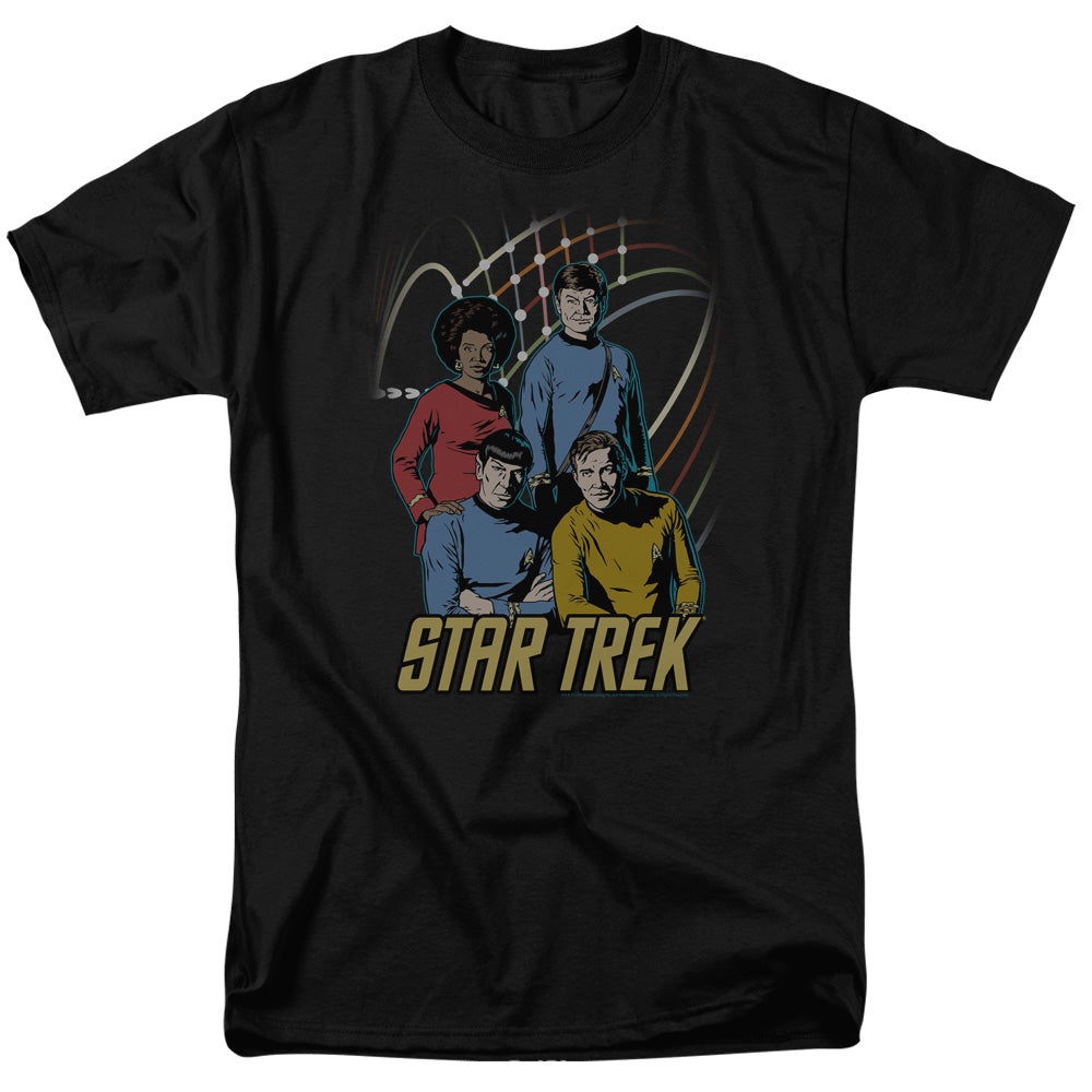 Star Trek - Warp Factor 4 - Adult Unisex Short Sleeve T-Shirt - Black