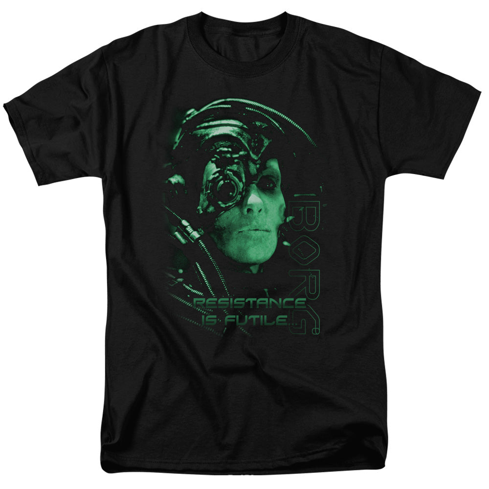 Star Trek - Resistance Is Futile - Adult Unisex Short Sleeve T-Shirt - Black