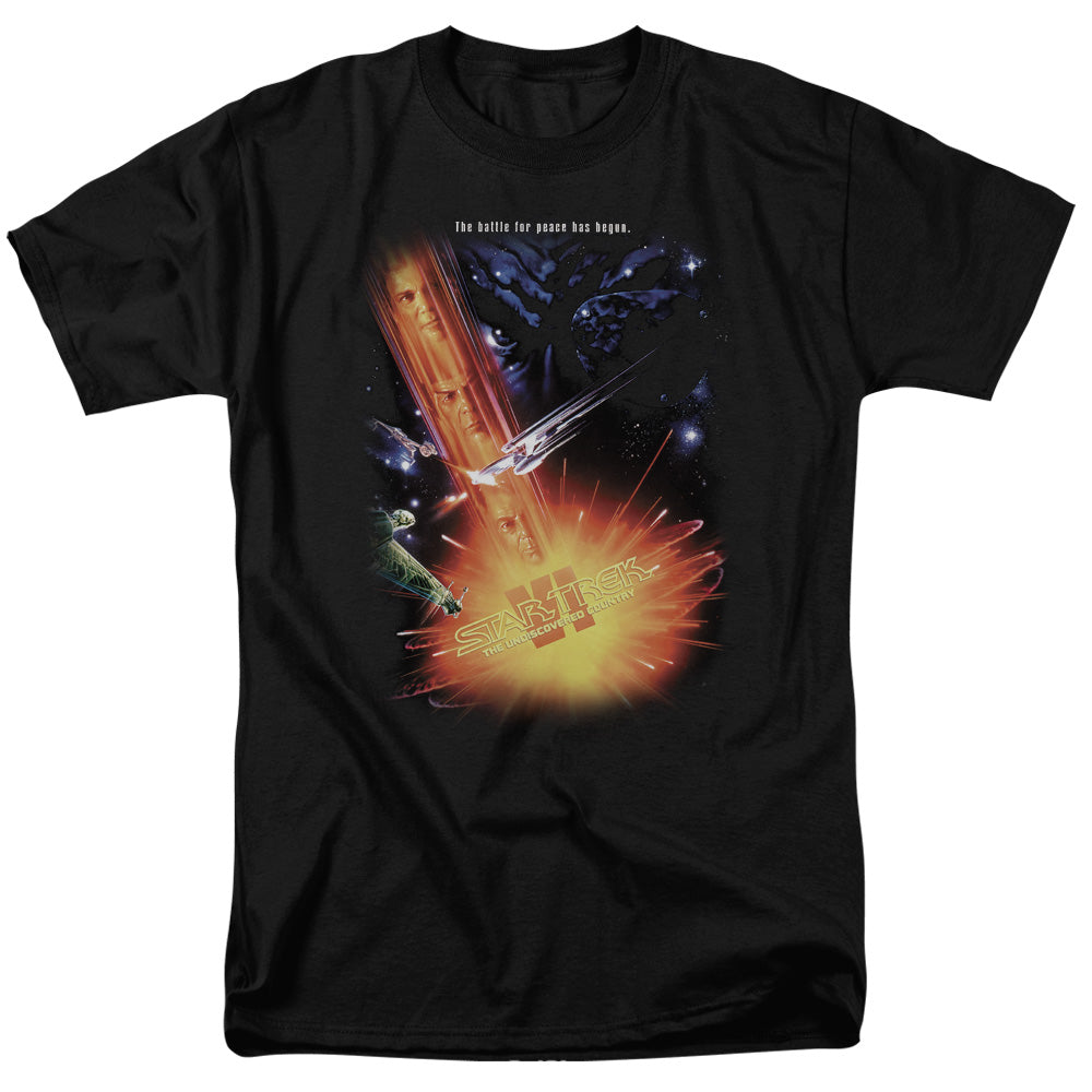 Star Trek - Undiscovered Cntry Movie - Adult Unisex Short Sleeve T-Shirt - Black