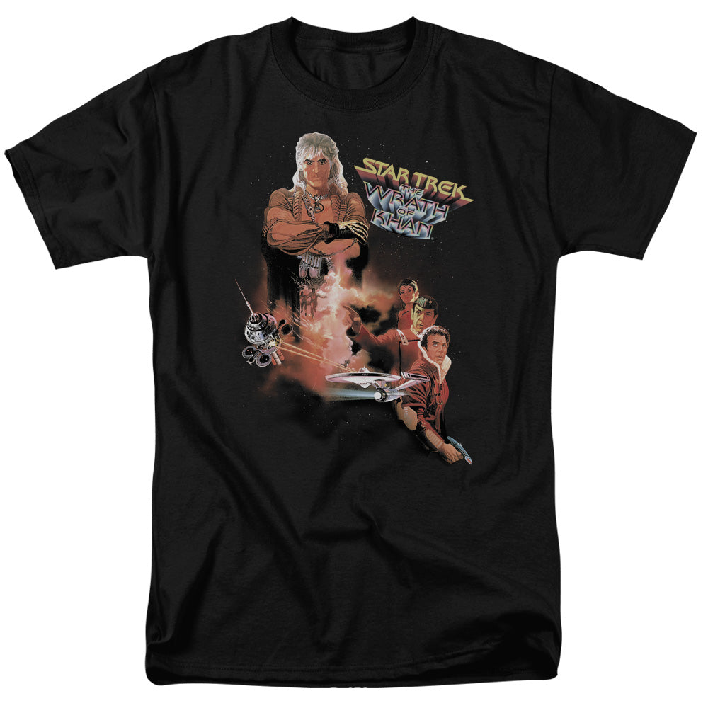 Star Trek - Wrath Of Khan Movie - Adult Unisex Short Sleeve T-Shirt - Black