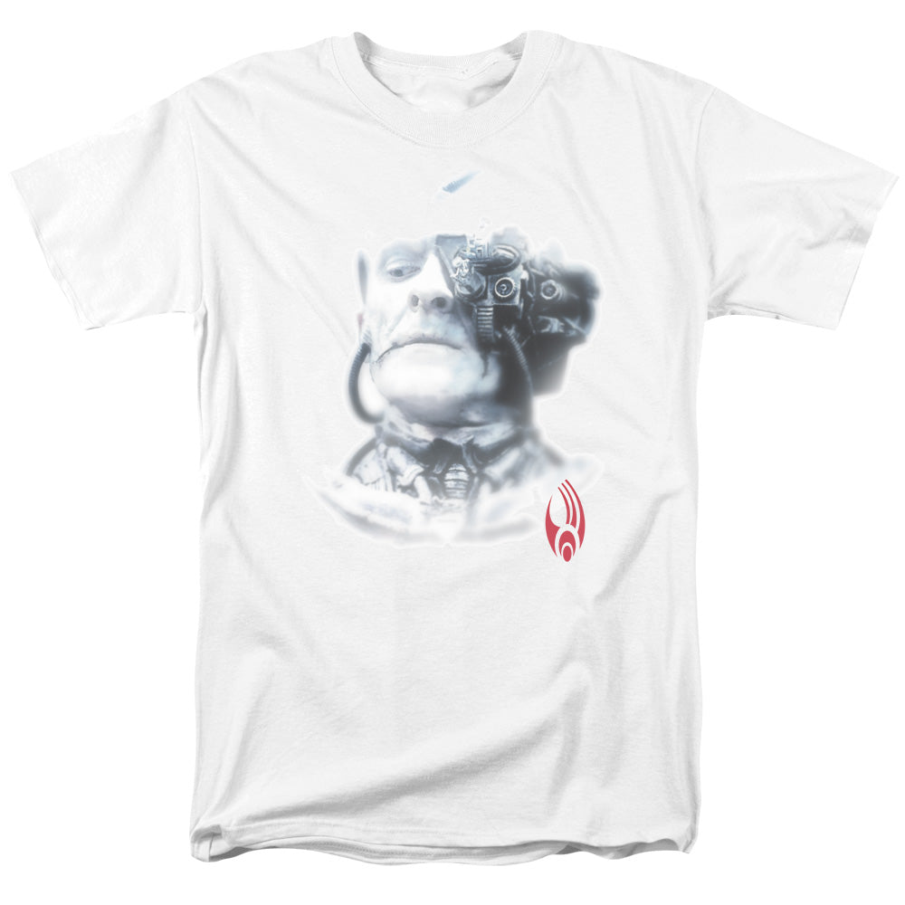 Star Trek - Borg Head - Adult Unisex Short Sleeve T-Shirt - White