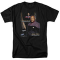 Star Trek - Captain Sisko - Adult Unisex Short Sleeve T-Shirt - Black