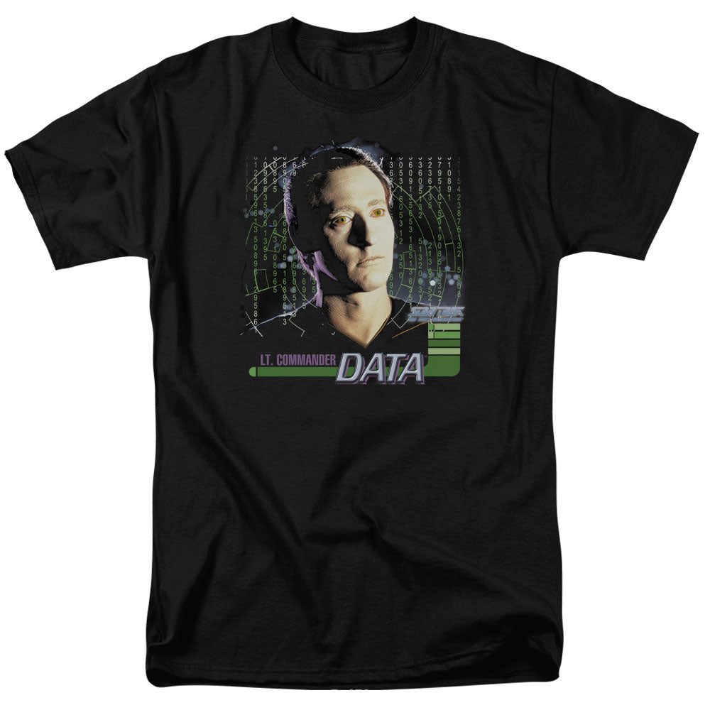 Star Trek - Data - Adult Unisex Short Sleeve T-Shirt - Black