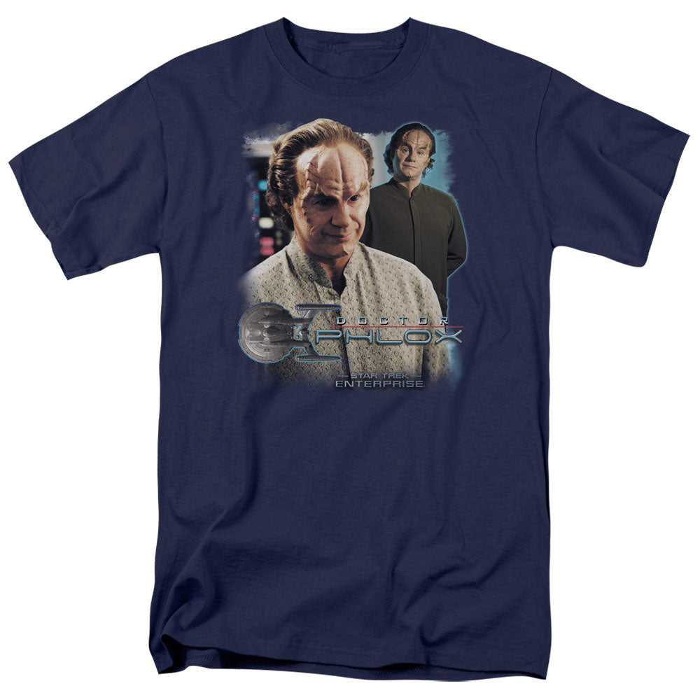 Star Trek - Doctor Phlox - Adult Unisex Short Sleeve T-Shirt - Blue