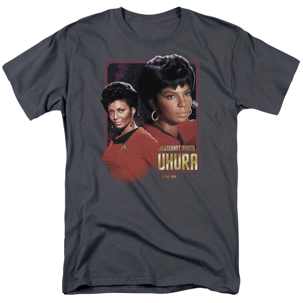Star Trek - Lieutenant Uhura - Adult Unisex Short Sleeve T-Shirt - Gray