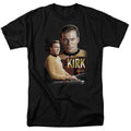 Star Trek - Captain Kirk - Adult Unisex Short Sleeve T-Shirt - Black