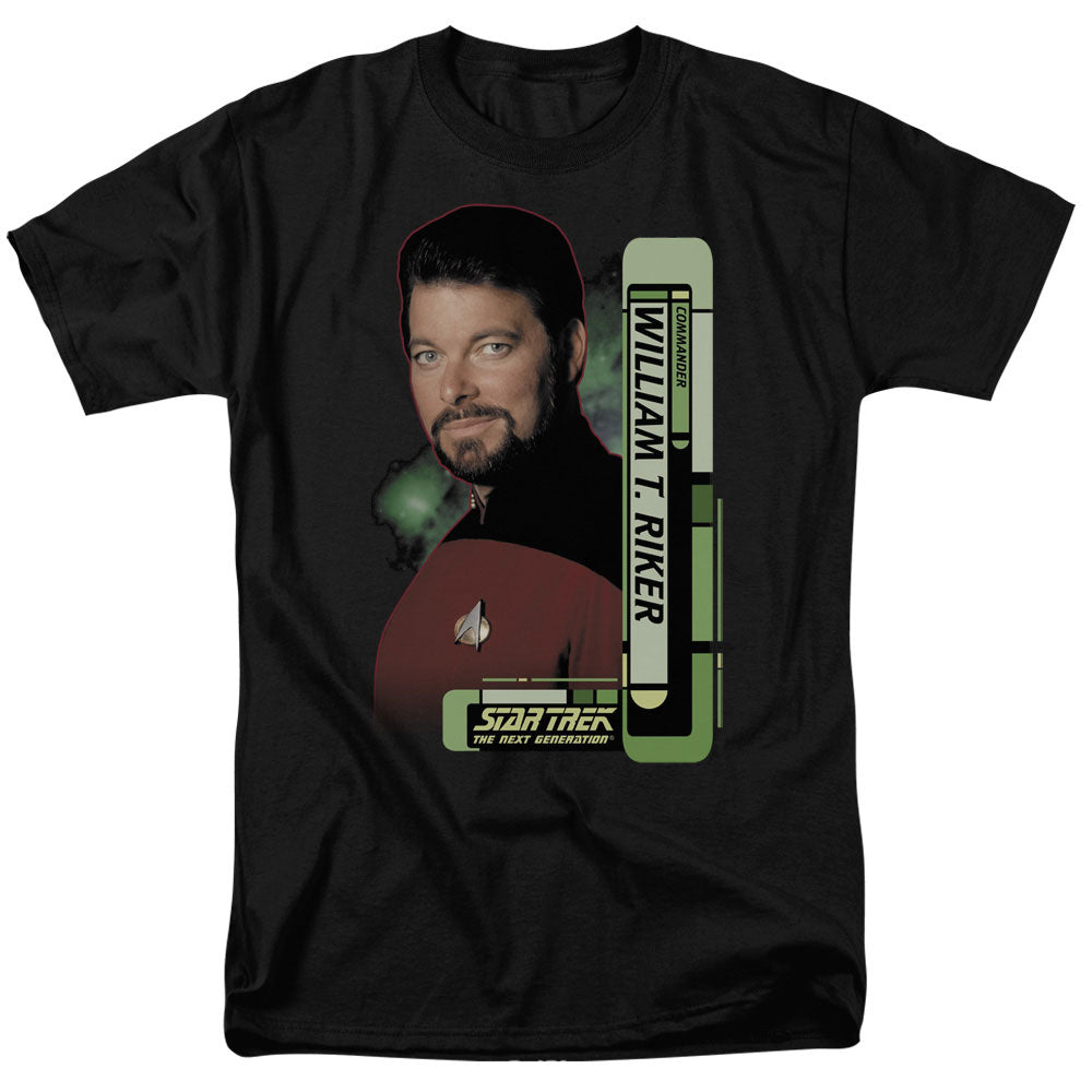 Star Trek - Riker - Adult Unisex Short Sleeve T-Shirt - Black