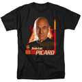 Star Trek - Captain Picard - Adult Unisex Short Sleeve T-Shirt - Black
