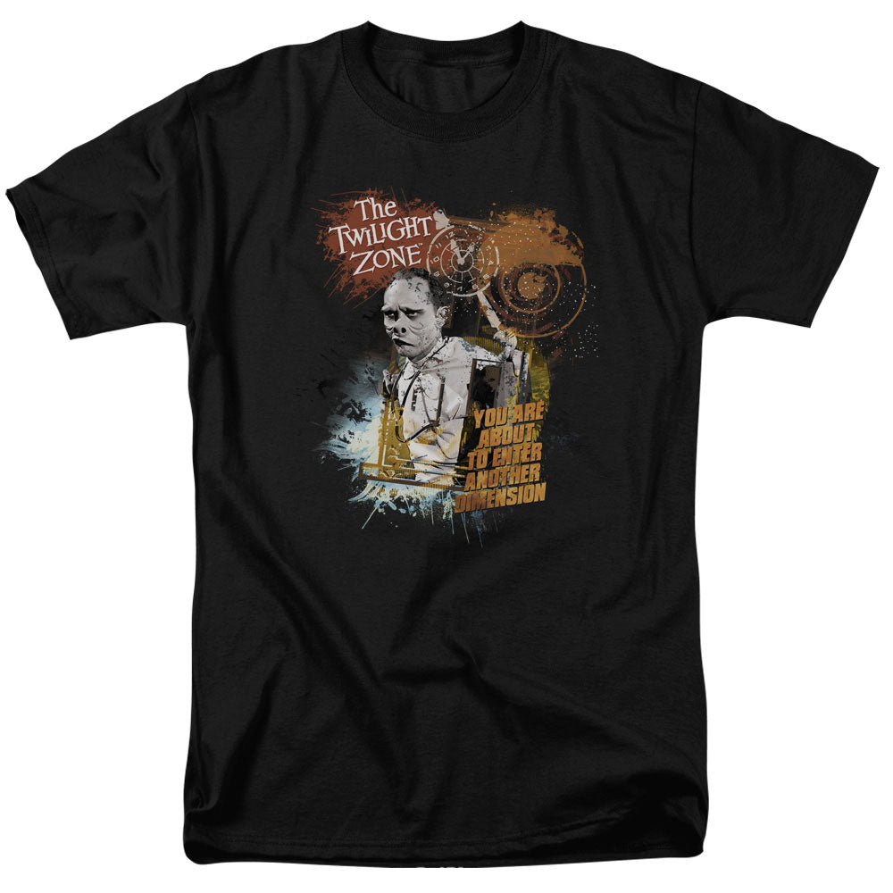 Twilight Zone - Enter At Own Risk - Adult Unisex Short Sleeve T-Shirt - Black