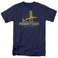 Star Trek - Marathon Logo - Adult Unisex Short Sleeve T-Shirt - Blue