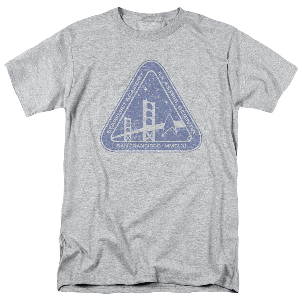 Star Trek - Distressed Logo - Adult Unisex Short Sleeve T-Shirt - Gray