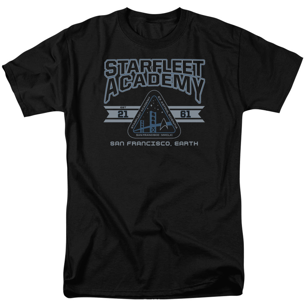 Star Trek - Starfleet Academy Earth - Adult Unisex Short Sleeve T-Shirt - Black